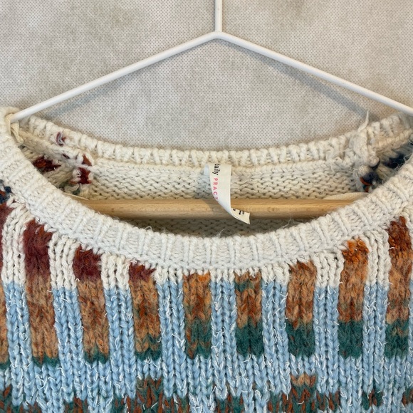 Anthropologie | Daily Practice Multicoloured Wool Cropped Sweater Size S/XS - Picture 9 of 13